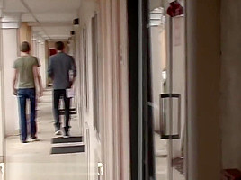 Sexy Bukkake Boy is on his knees sucking big cocks – BB