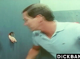 Naughty Rick Drains A Huge Dick In Mysterious Gloryhole