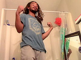 BBC Dom Anderson Strokes His Big Black Cock Until He Cums