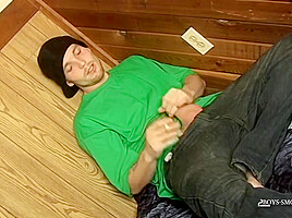 Smoking Viper Jack Off And Shoots Jizz All Over His Body