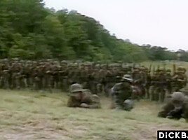 Naughty New Marines Having Dick Measuring Dick Contest