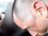 Old-Young Blowjob in a Taxi