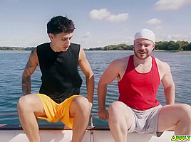 Angel Elias And Marcus Mcneill – Best Buds And Decide To Jerk Off Together On The Boat